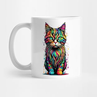 Rainbow Colorful Cat Mug